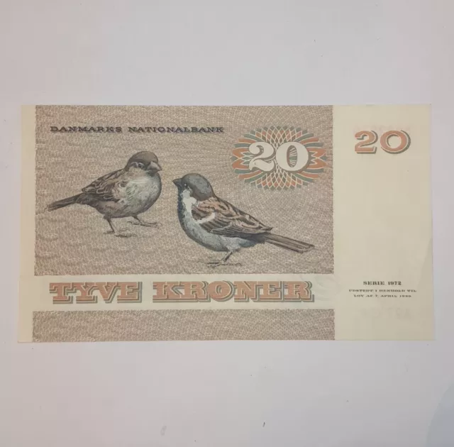 🇩🇰  Dänemark, Banknote, 20 Kronen 1972