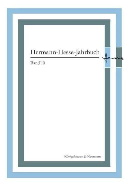 Hermann-Hesse-Jahrbuch, Bande 10 Ponzi, Mauro Livre