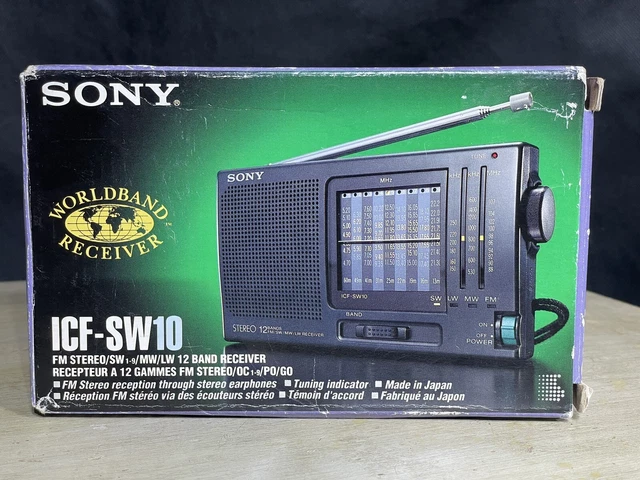 Poste Radio Sony ICF-900 - 4 Bandes FM/MW/LW/SW - Vintage - Fonctionne