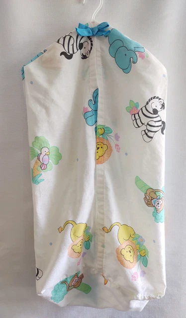 1993 Vintage Little Bedding Jungle Animals Hanging Diaper Stacker-Zebra, Lion,