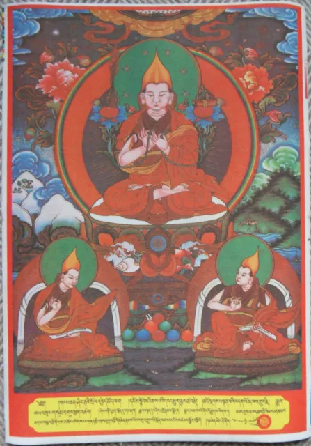 Thangka-bild Tsongkhapa aus Tibet Buddhismus Dharma