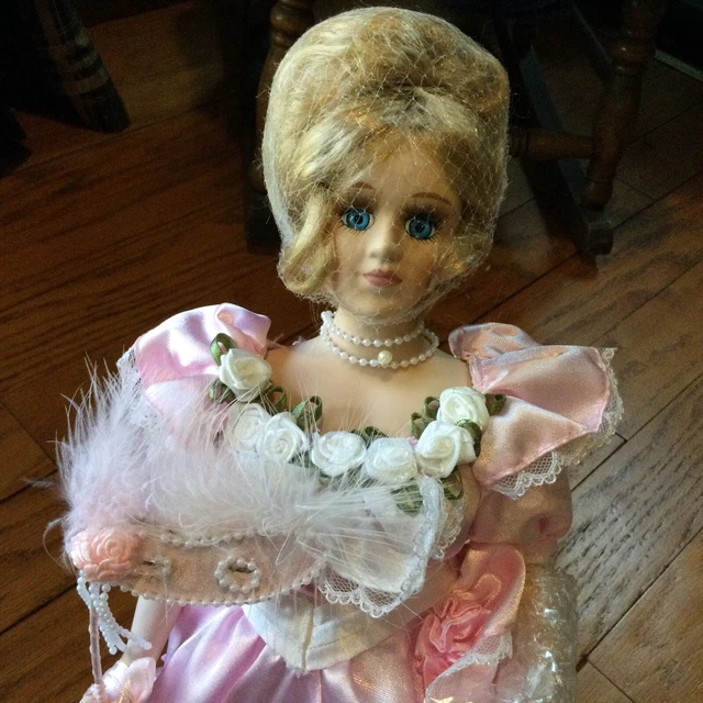 Heritage Collection Signature Porcelain 16” Pink Mascarade Doll Jocelyn 12143