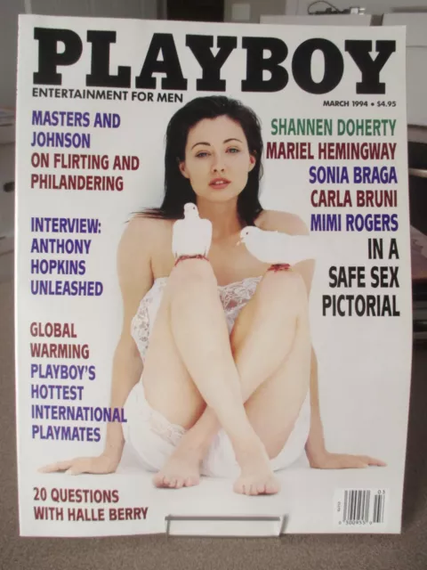 Playboy March 1994 Shannen Doherty/ Sonia Braga 6.5 - 7.0