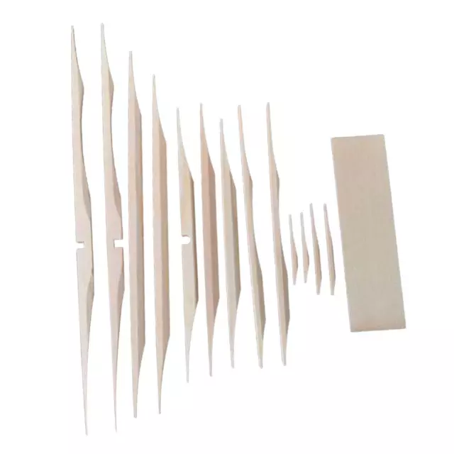 12pcs Spruce Brace Wood Kit for Acoustic Guitar Making Accessories