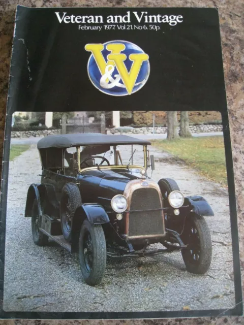 Vewteran And Vintage Magazine Feb 1977 Brace Of Old Timers Lanchester Armour Car