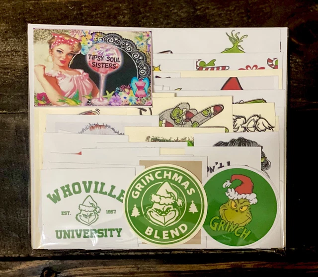 Bolsa Grinch 1 colección de 60 diarios basura dichos o imágenes inspiradores y atrevidos