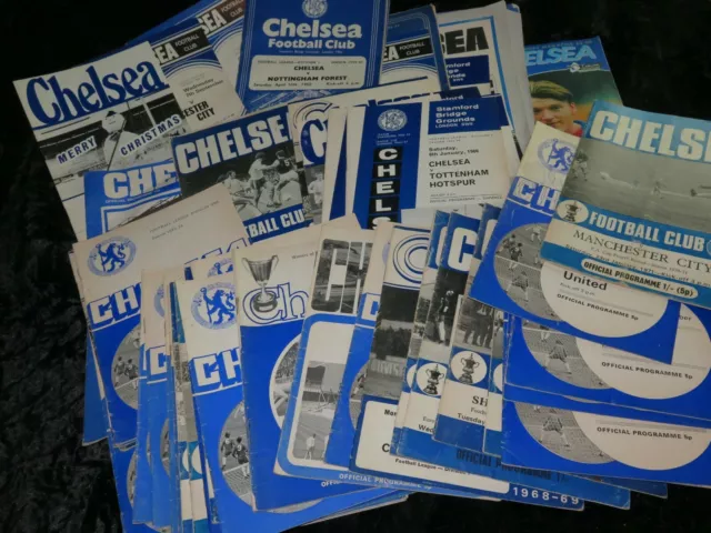 VINTAGE FOOTBALL PROGRAMME Chelsea Homes Division 1 1960s 1970s CHOOSE