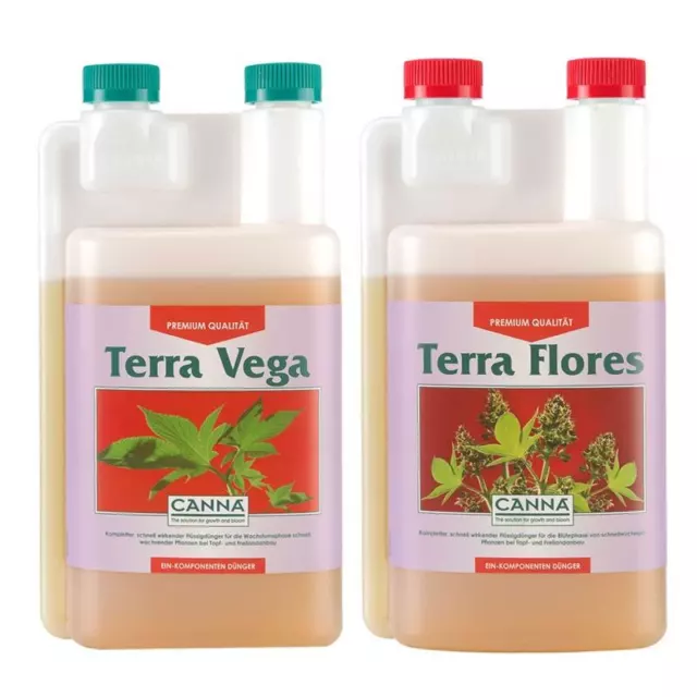 Canna Terra Vega + Flores 2x1L / Easy-Starter Set für Erde