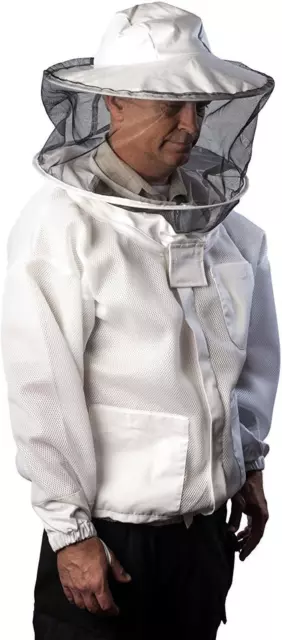 Bee Jacket for Men/Women by - round Vented Apiary Jacket W/Veil