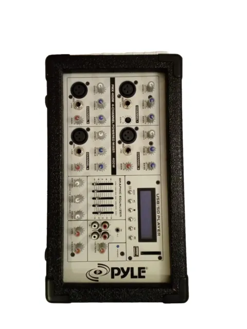 Pyle  Powered Mixer PMX 402M -4 CHANNEL, 400 WATTS COMPACT