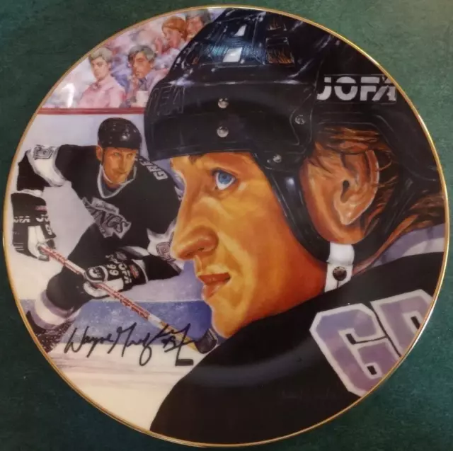 RH Gartlan/Michael J. Taylor Signed w/original art Remarque Plate Wayne Gretzky