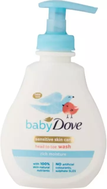 Dove baby body wash head to toe sensitive 200ml