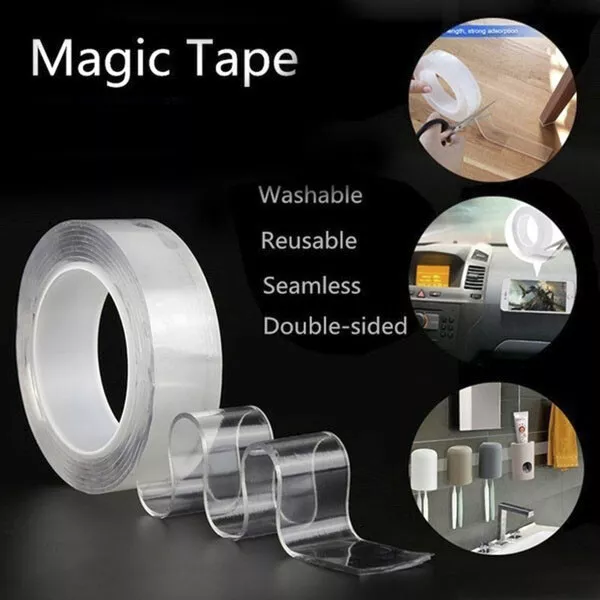 Nano Magic Tape Anti-slip Fixed Adhesive Tape Double-Sided Washable Traceless