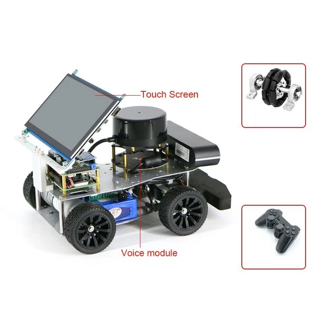 Ackerman/Differential ROS Car Robot Car Assembled +Depth Camera Voice Module N10