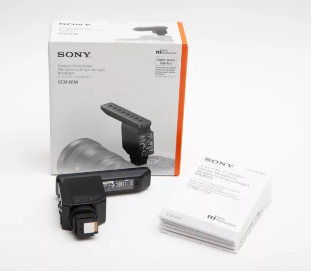 Sony ECM-B1M Camera-Mount Digital Shotgun Microphone for Sony Cameras - NEW