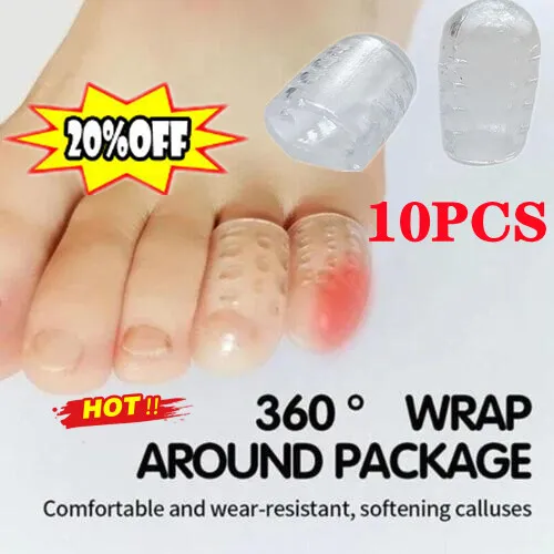 10X Silicone Toe Caps Anti-Friction Toe Protector Prevents  Blister Breathable