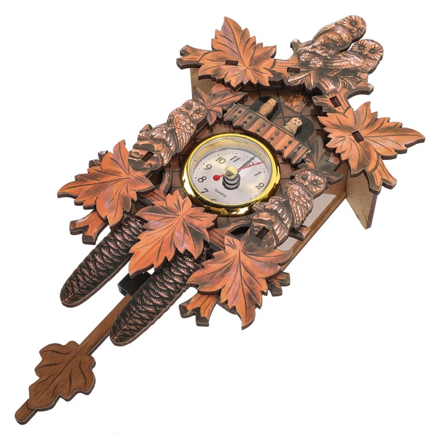 Horloge Coucou Zilimontt Avec Carillon Oiseaux - 25cm, Mouvement Silencieux, Fonction Nuit
