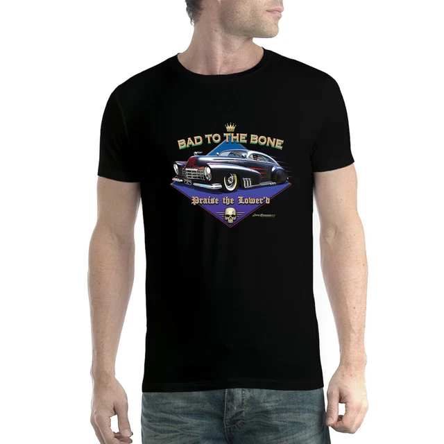 Rat Rod Automobile Classica Abbassata Uomo T-shirt XS-5XL