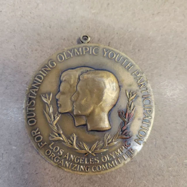 1984 Los Angeles Olympic Participation Medal Outstanding Youth Olympiad 1984 Los Angeles Olympic Participation Medal Outstanding Youth Olympiad