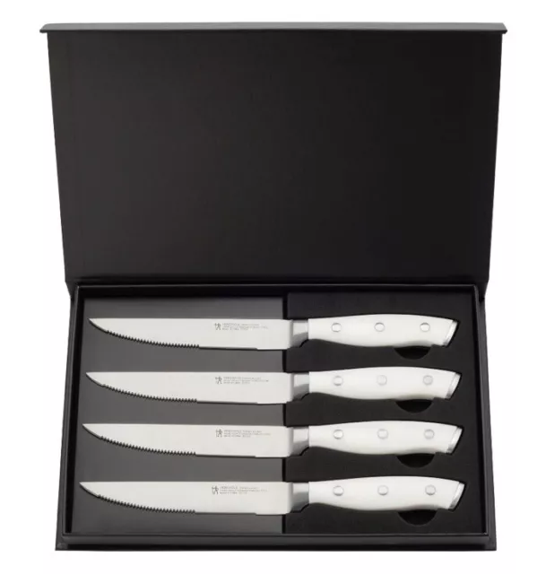 Henckels Forged Accent Set of 4 Steak Knife Set, German Engineered Informed by