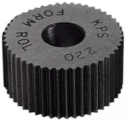 1/2" Diameter Cobalt Straight Knurl Wheel, 80° Tooth Angle, 64 Diametral Pitch