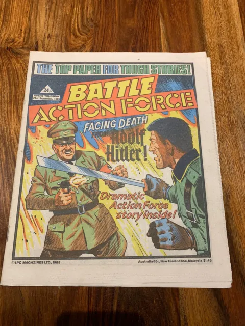 Battle Action force comic good condition no rips or pen marks 21st September 85