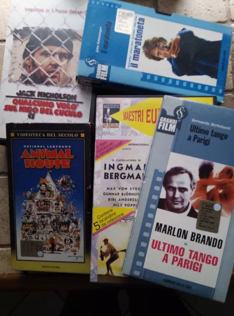 Stock videocassette originali VHS film italiani e stranieri ottime condizioni