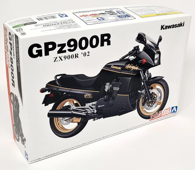 AOSHIMA 1/24 SCALE Kawasaki Z750FX Makio Custom Bike Model Collectible EUR 80,66 - DE