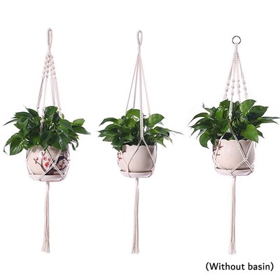 3 Set di Canapa Corda intrecciato da appendere Pentola Net Creative dedicarmi al macramè Vaso da fiori Hanger 