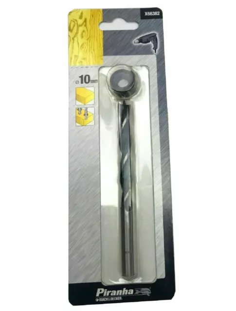 Piranha X66382 10mm Wood Drill Bit & Depth Stop