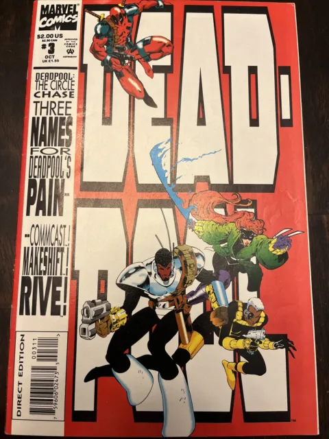 DEADPOOL CIRCLE CHASE #3 1ST PRINT MARVEL COMICS (1993) early appearance classic