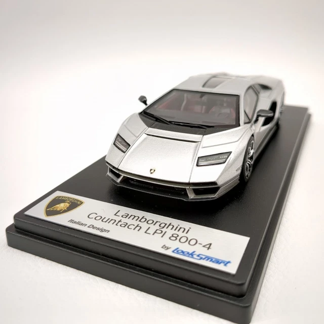 Looksmart Lamborghini Countach Lpi800-4 Argento Luna Ls529F 1/43 Model Car Silve