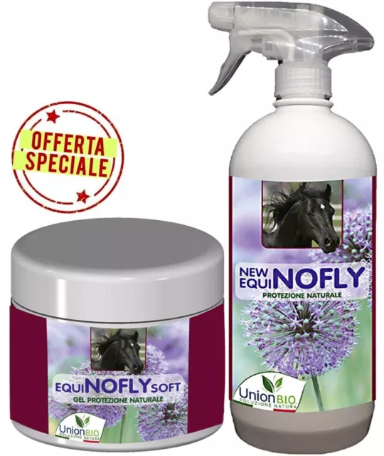 NEUES EQUI NO FLY FÜR INSEKTEN: 1 Körperspray + 1 Gel für empfindliche Teile Uni