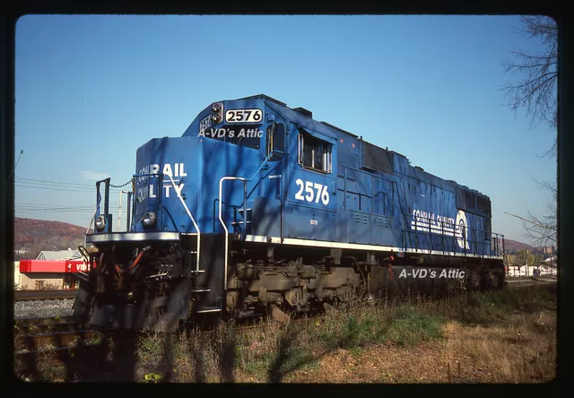 Orig slide CR Conrail EMD SD70 2576 Amsterdam NY 1999  BIN