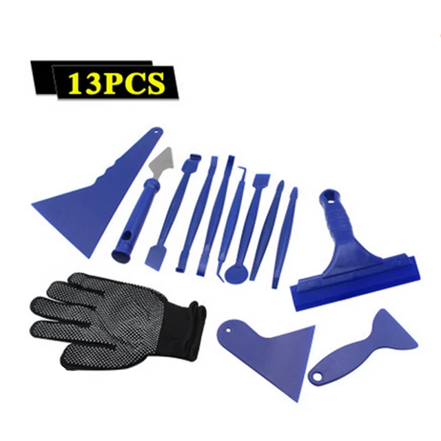 Kit strumenti applicazione tinta per finestrino auto vinile avvolgimento pellicola tinta guanti raschietto