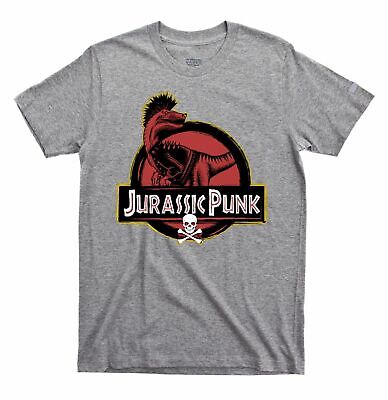 Jurassic Punk Park T-shirt Tee Movie Parody Dinosaur Funny Retro Music Punk