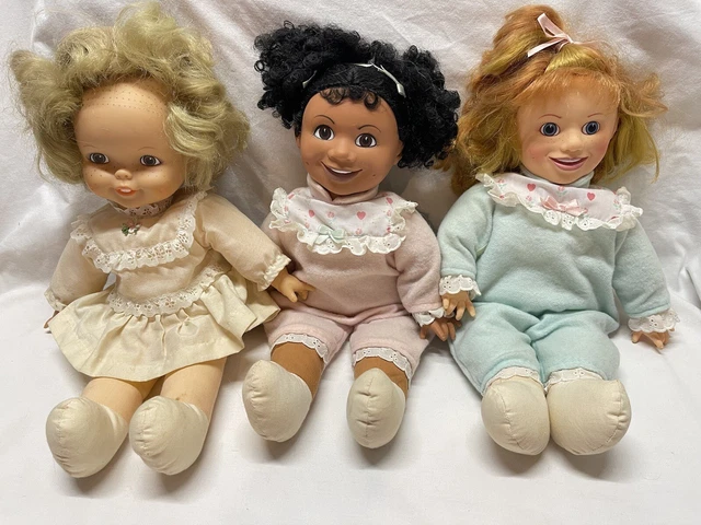 1993 northern doll by james river Red Blonde Black Hair 16" Lot Of 3 Dolls