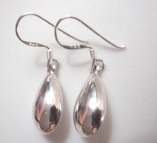 Melting Drops of Silver 925 Sterling Silver Earrings