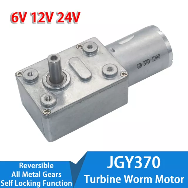 JGY370 DC6V~24V 6~210 RPM motore a corrente continua coppia elevata cambio a vite motore