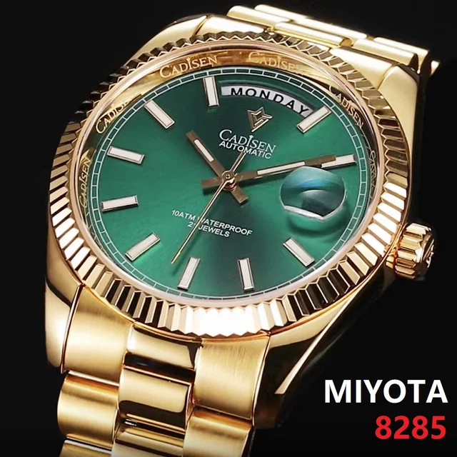 NH35A/PT5000/Miyota Orologio Automatico da Uomo 40mm Vetro Zaffiro Data Quadrante Kanagawa