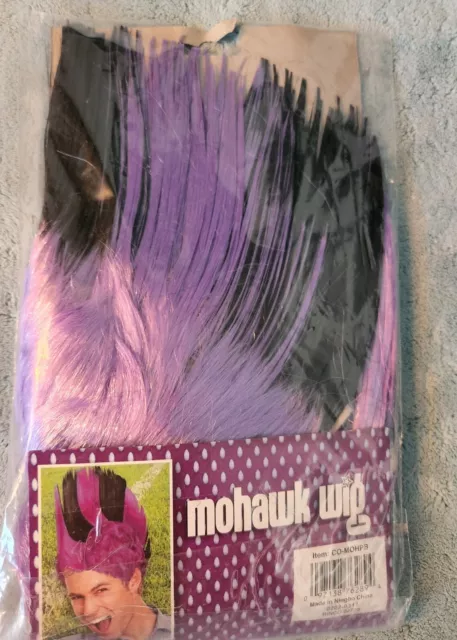 Mohawk Wig Baltimore Ravens purple and black Parties Tailgating Sports Fans 2