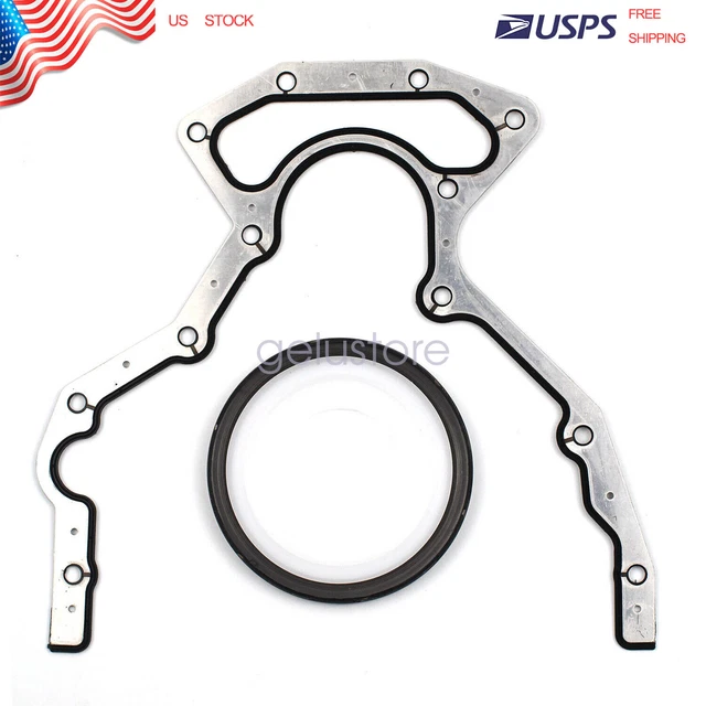 Rear Main Seal Block Cover Gasket Kit for JV1657 LS 4.8 5.3 6.0L LS2 LS3 BS40640