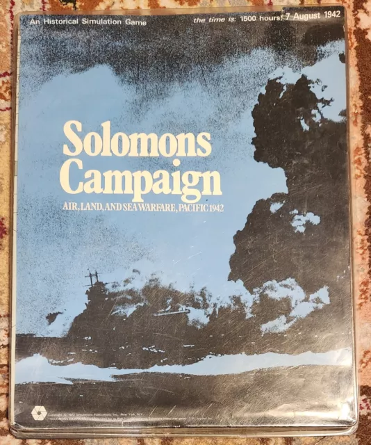 SPI Wargame Solomons Campaign (Plastic Flat Tray) , used