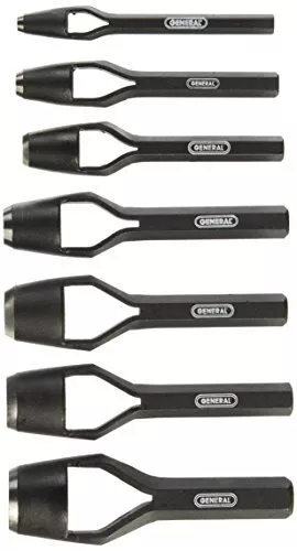 General Tools Arch Punch Set #1271ST 7 Piece Set 1/4 Inch to 1 Inch