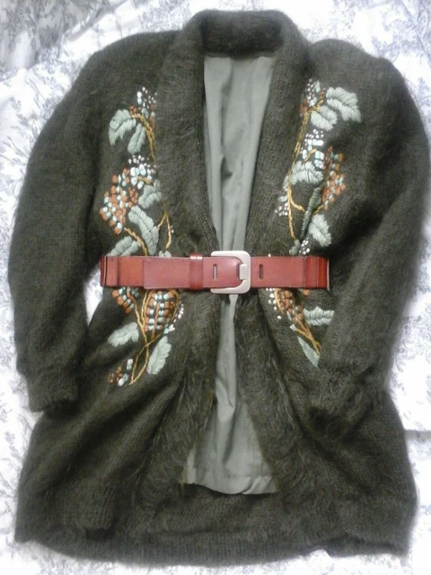 Gilet En Maille Beige Avec Mohair - Marque Talia Benson, Taille Unique, Neuf Avec étiquettes