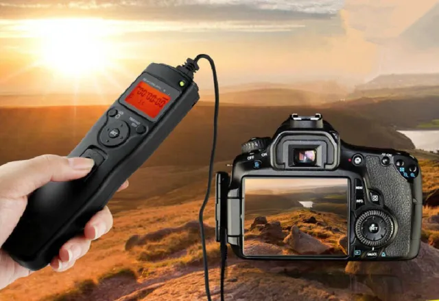 LCD Display Shutter Release Timer Remote For Canon 550D 600D 1100D 700D 650D 70D