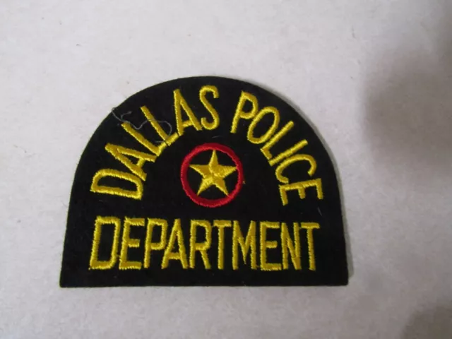 Patch Law Enforcement Old Vintage Dallas Police Department Texas 4 1/4 Inches