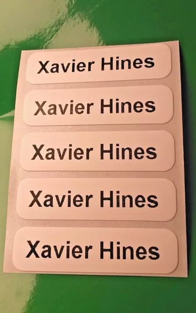 Stick On Waterproof School Kids Printed Name Labels Stickers Tags for Belongings