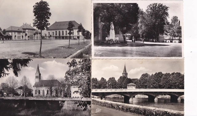 Lot de 4 cartes postales anciennes postcards AUDINCOURT DOUBS 5