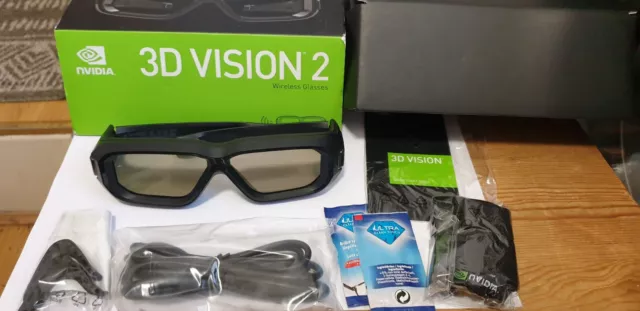 NVIDIA 3D Vision 2 IR GAME MOVIE 3D GLASSES  Wireless Glasses